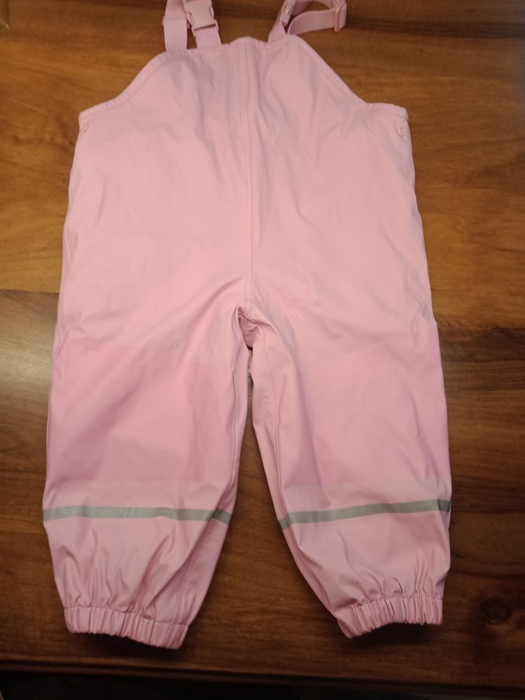 rosa Regenhose gefüttert