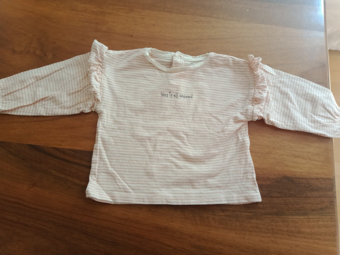 Basic weiss/orange gestreiftes Sweatshirt 