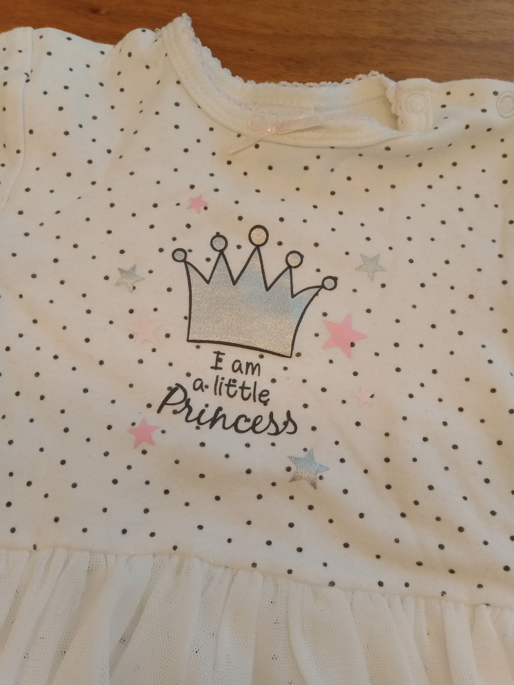 weisser Body mit Röckchen i am a little princess