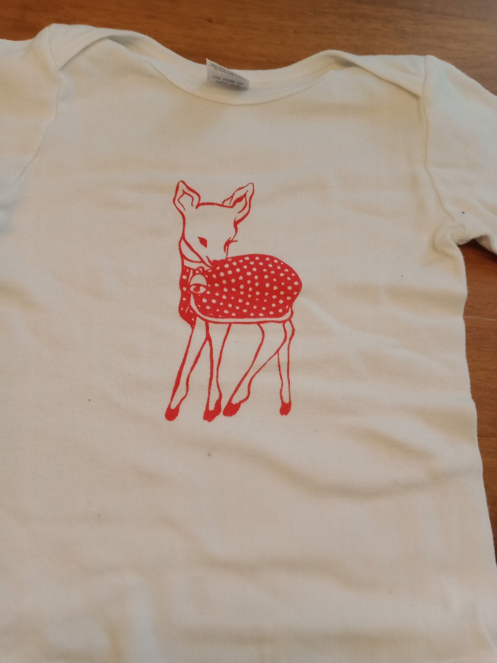 weisser Body Bambi langarm