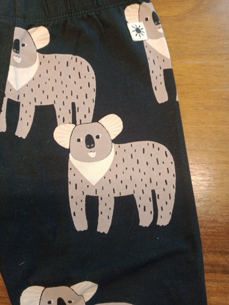 Leggins schwarz mit Koala Gr. 86