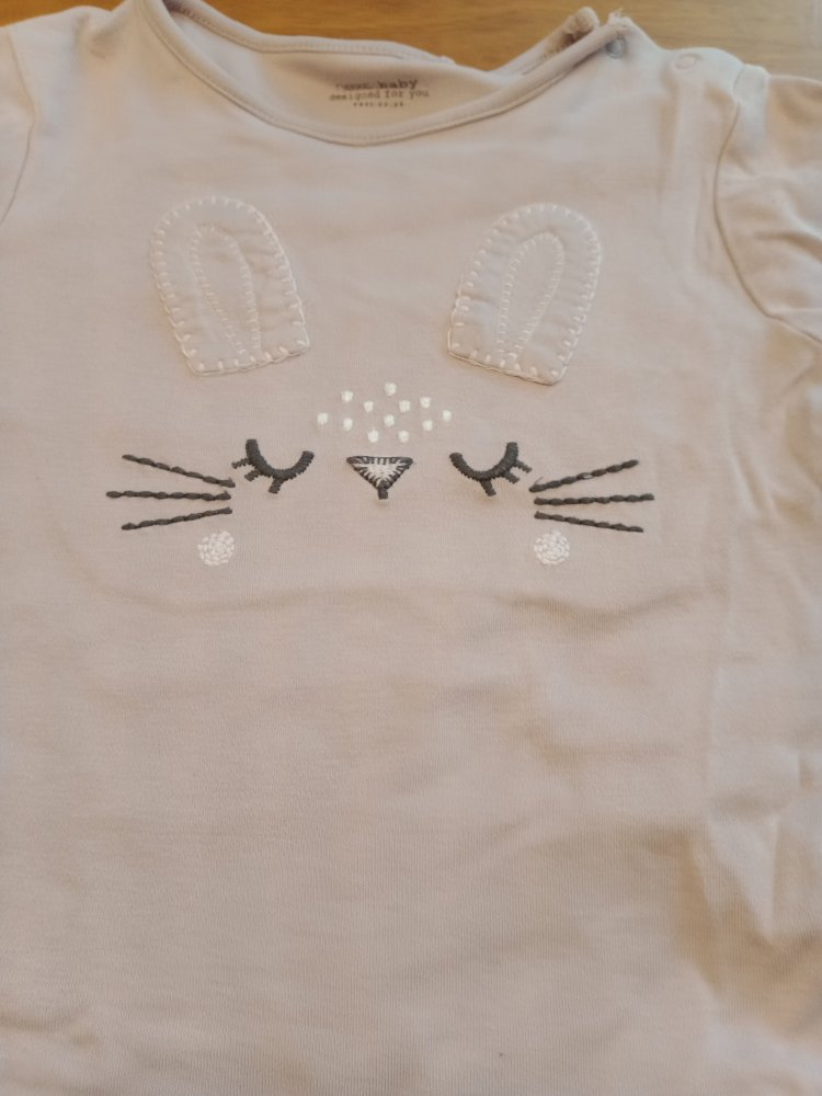 Body langarm Häschen pflaumefarben