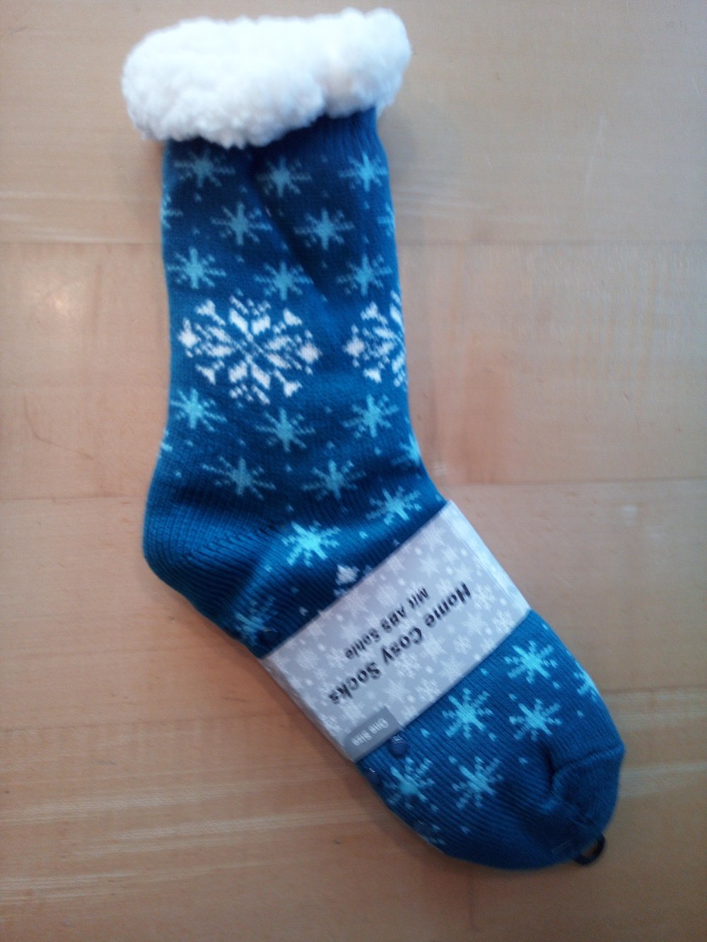 Hüttensocken neu türkis mit Schneesternen