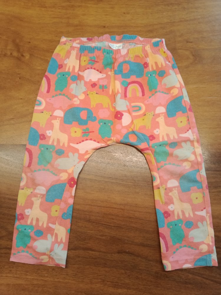 Leggins pink mit Tieren Gr. 86