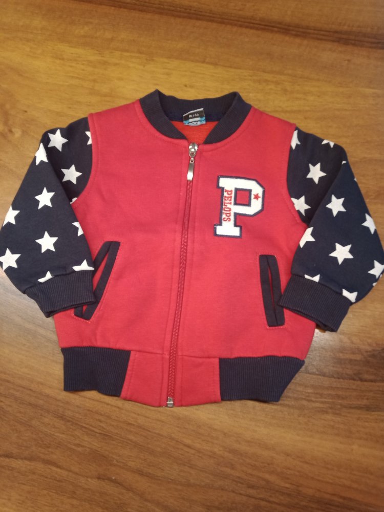 College-Jäckchen rot/blau mit Sternen