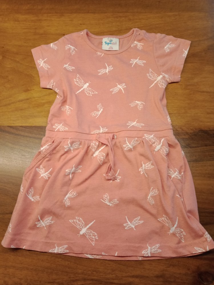rosa Baumwollkleidchen mit Libellen