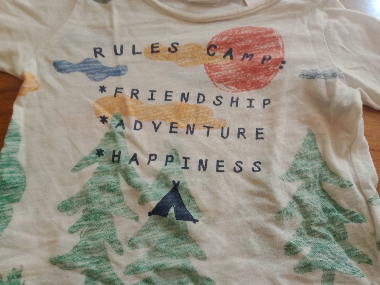 dünnes Sweatshirt Rules Camp