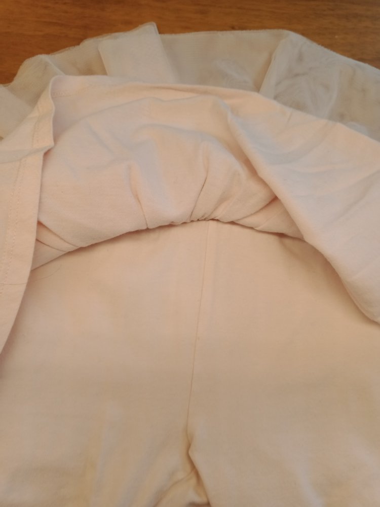 rosa Leggins mit Röckchen 