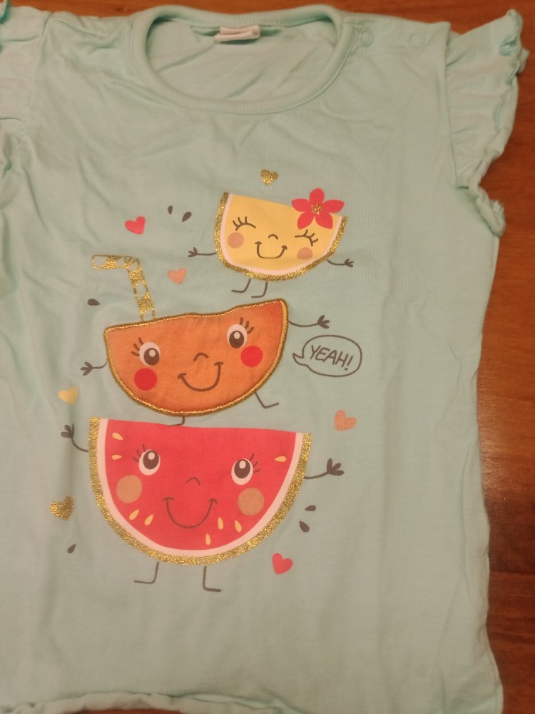 türkis Melonen-T-Shirt