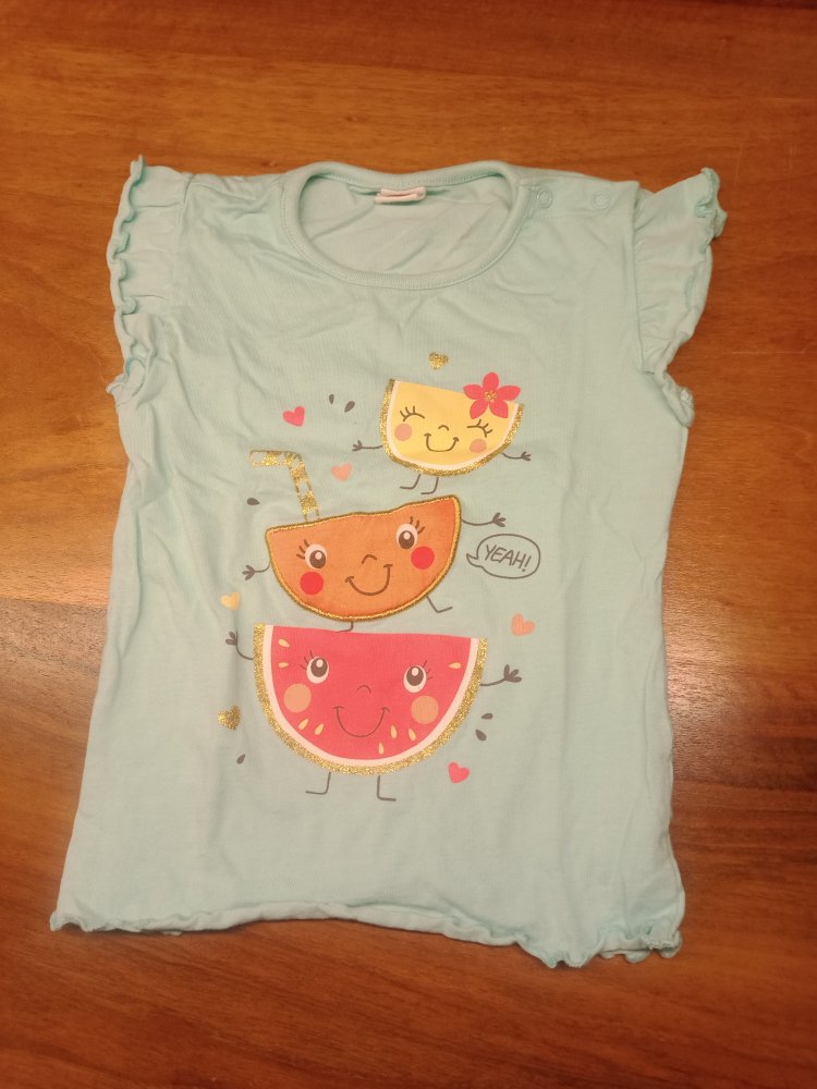 türkis Melonen-T-Shirt