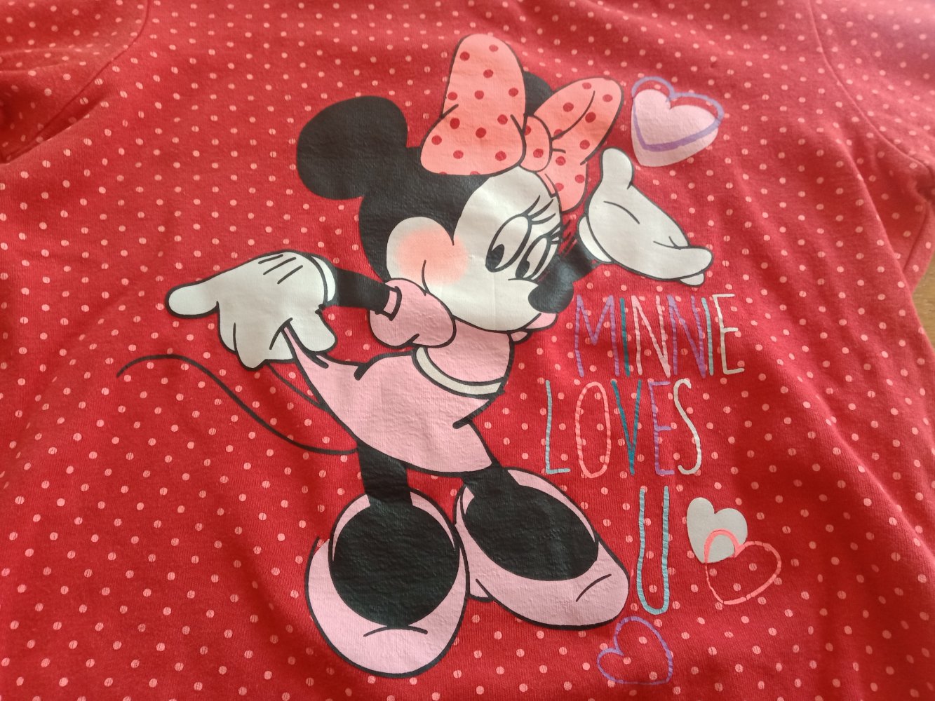 rotes Sweatshirt Minnie Maus