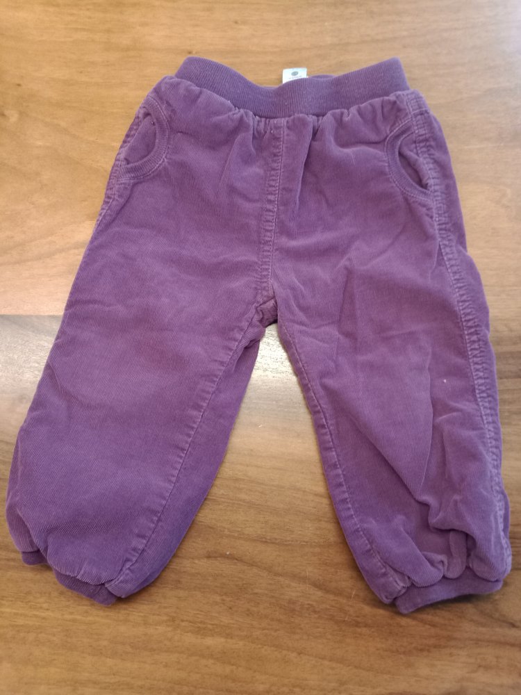 violette gefütterte Hose