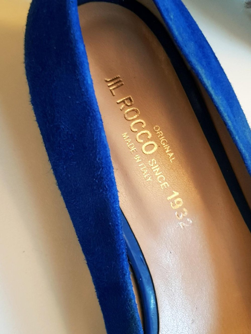 Damenschuhe Fa. Jil. Rocco / ital. / Pumps in blau Gr.38 NEU