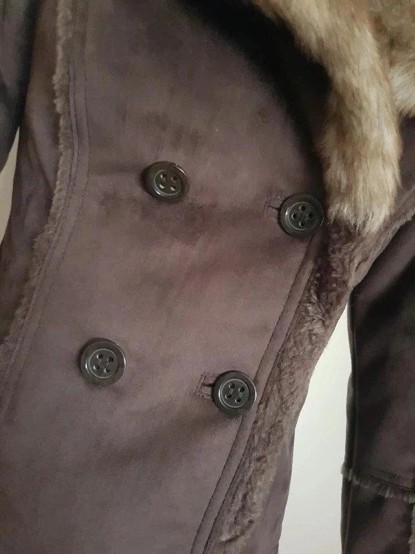 Damen Jacke Wildleder innen Teddy gefüttert Gr. L