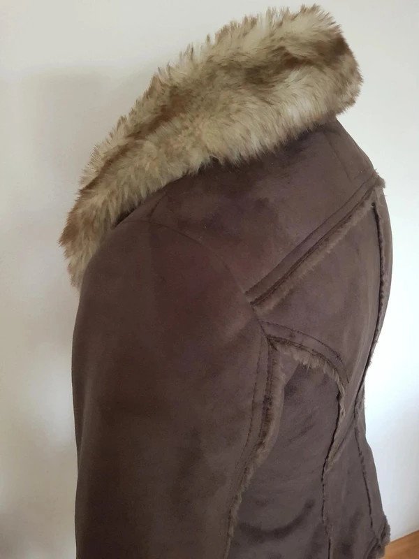 Damen Jacke Wildleder innen Teddy gefüttert Gr. L