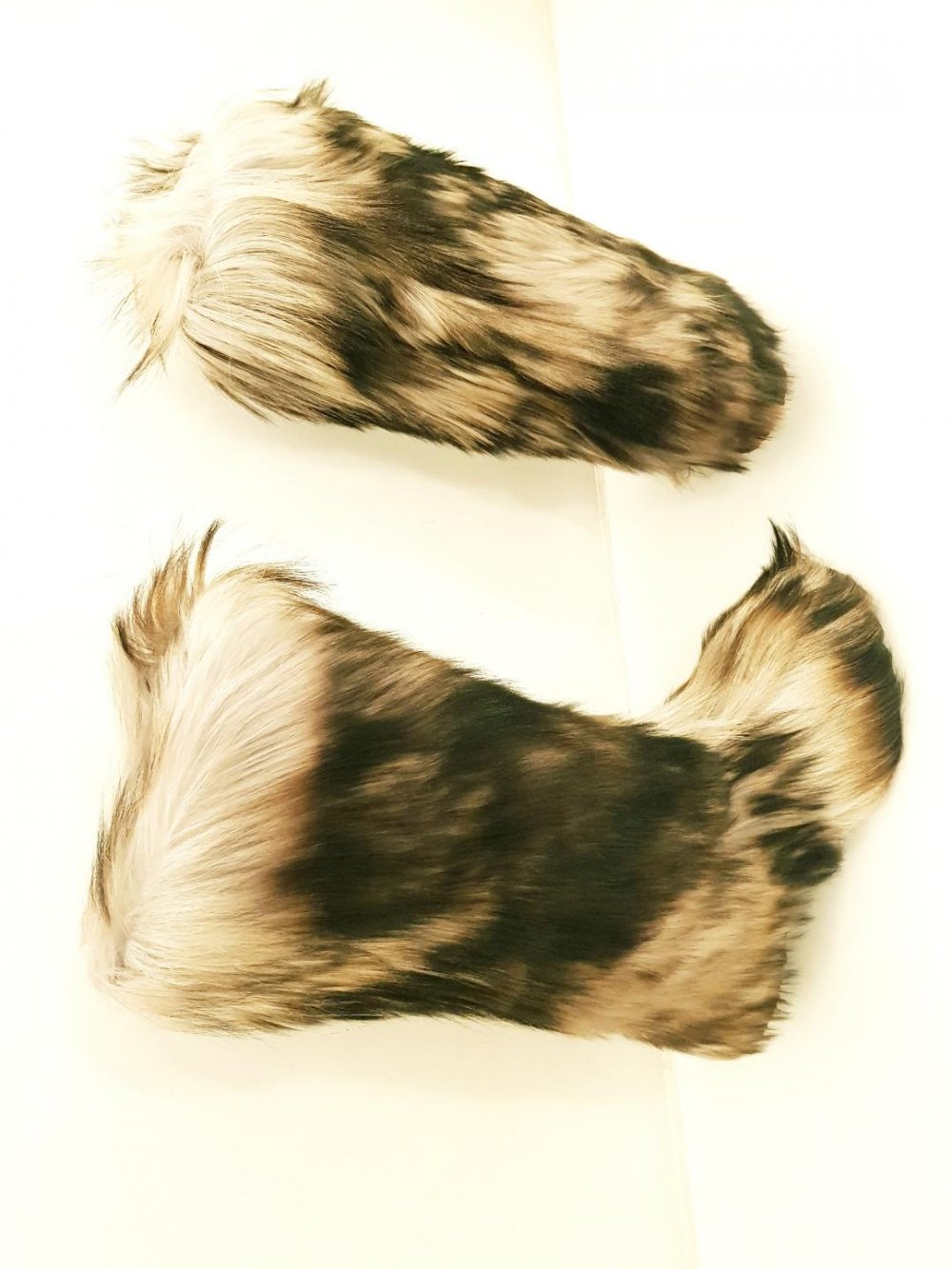 Winterstiefel  Frauen Zottelfell Yeti Stiefel Winter echt Ziegenfell 