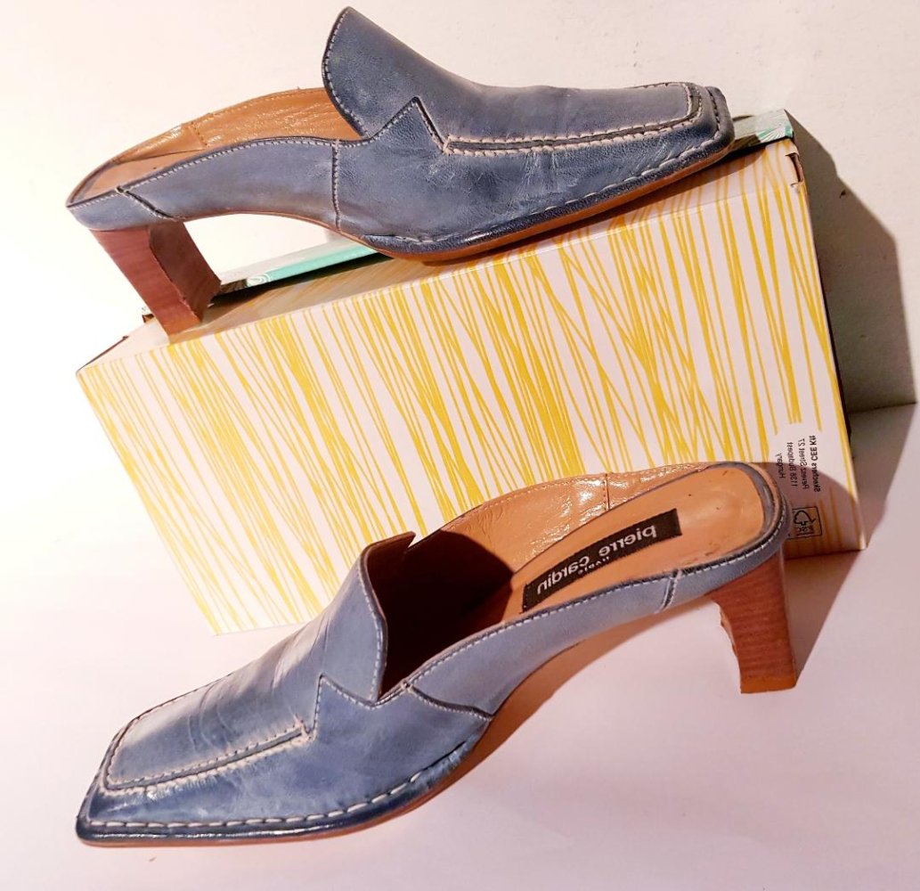 Schuhe / High Heels Sabots ( Pantolette) von Pierre Cardin- Paris, Größe 38  TOP