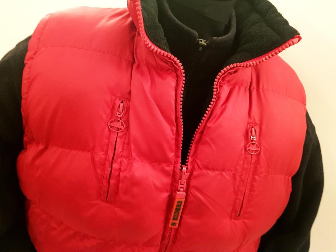 Weste gesteppt Fa. NORTH in rot Gr.L Top-Zust.