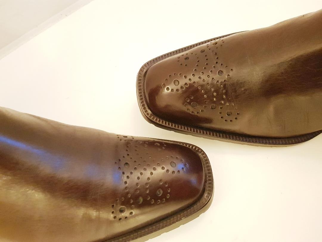 Boots Stiefeletten Halbstiefel Leder braun Gr. 37,5 