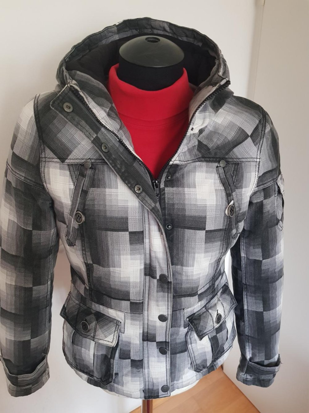 Jacke Urban Surface Black/White - Jacke Gr. -L- --=TOP=--