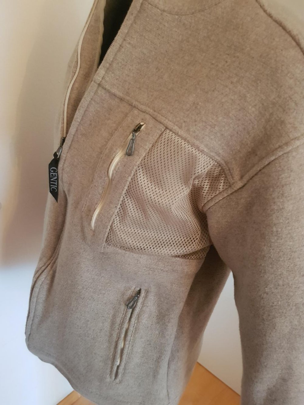 Jacke für kühle Tage Gr. -L- beige Baumwollmischung TOP