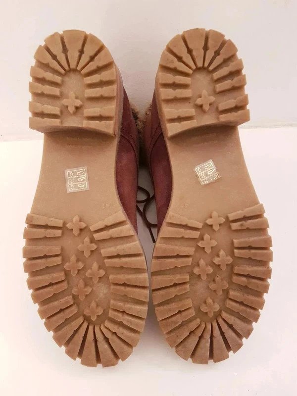 Winterstiefel - Ella Cruz -Wildleder - Braun mit Fell Gr. 41 w. Neu