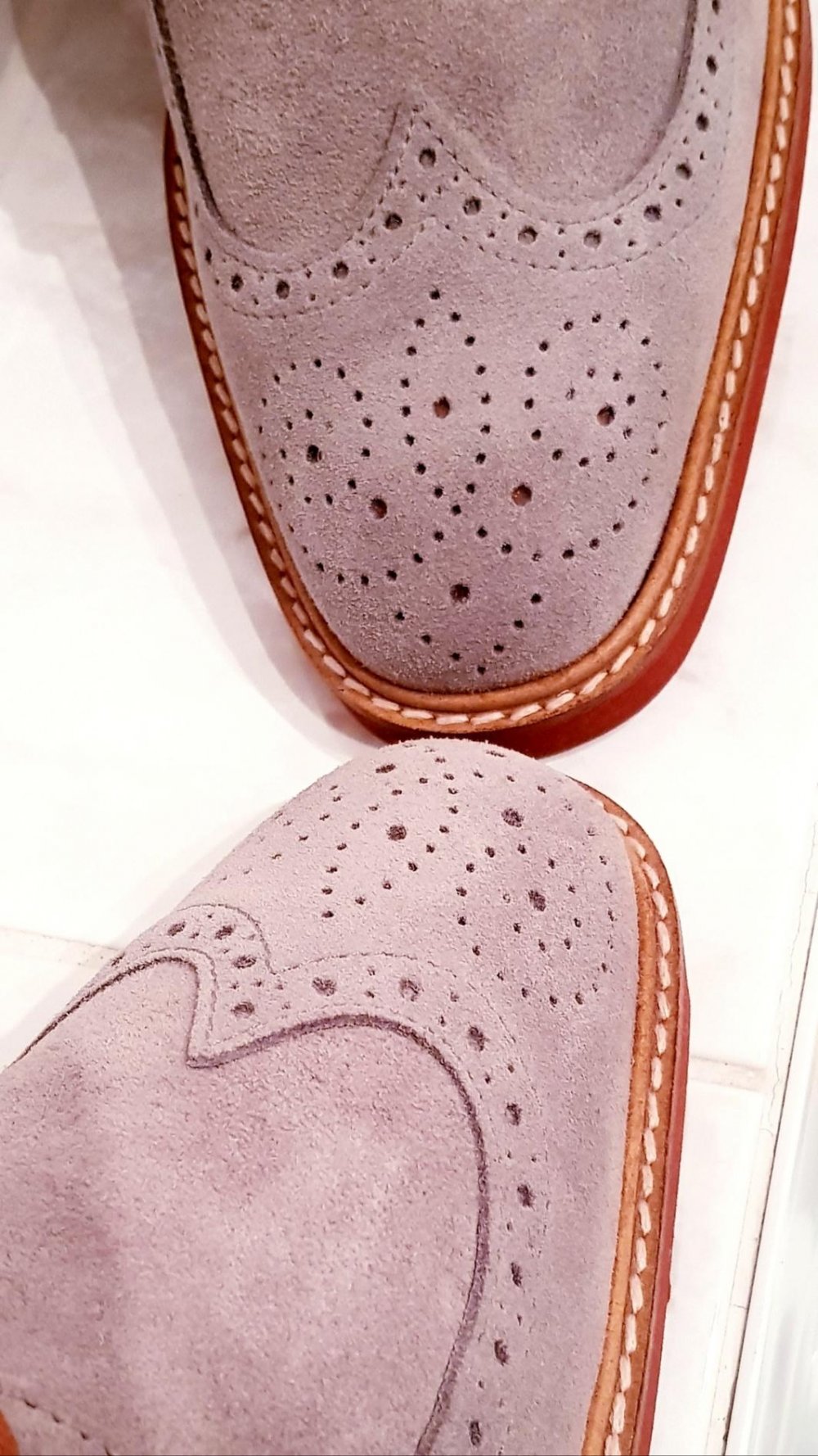 Schuhe Herren echt Leder -Wildleder grau Gr. 42 Neu