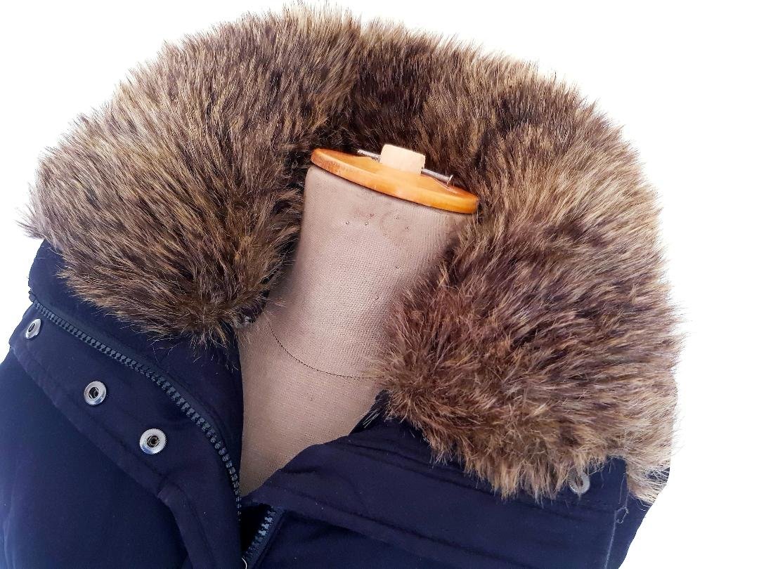 Damenweste gesteppt Fa. Esprit schwarz mit Fell Gr. XL