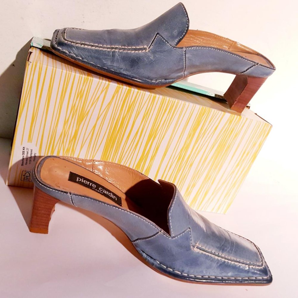 Schuhe / High Heels Sabots ( Pantolette) von Pierre Cardin- Paris, Größe 38  TOP