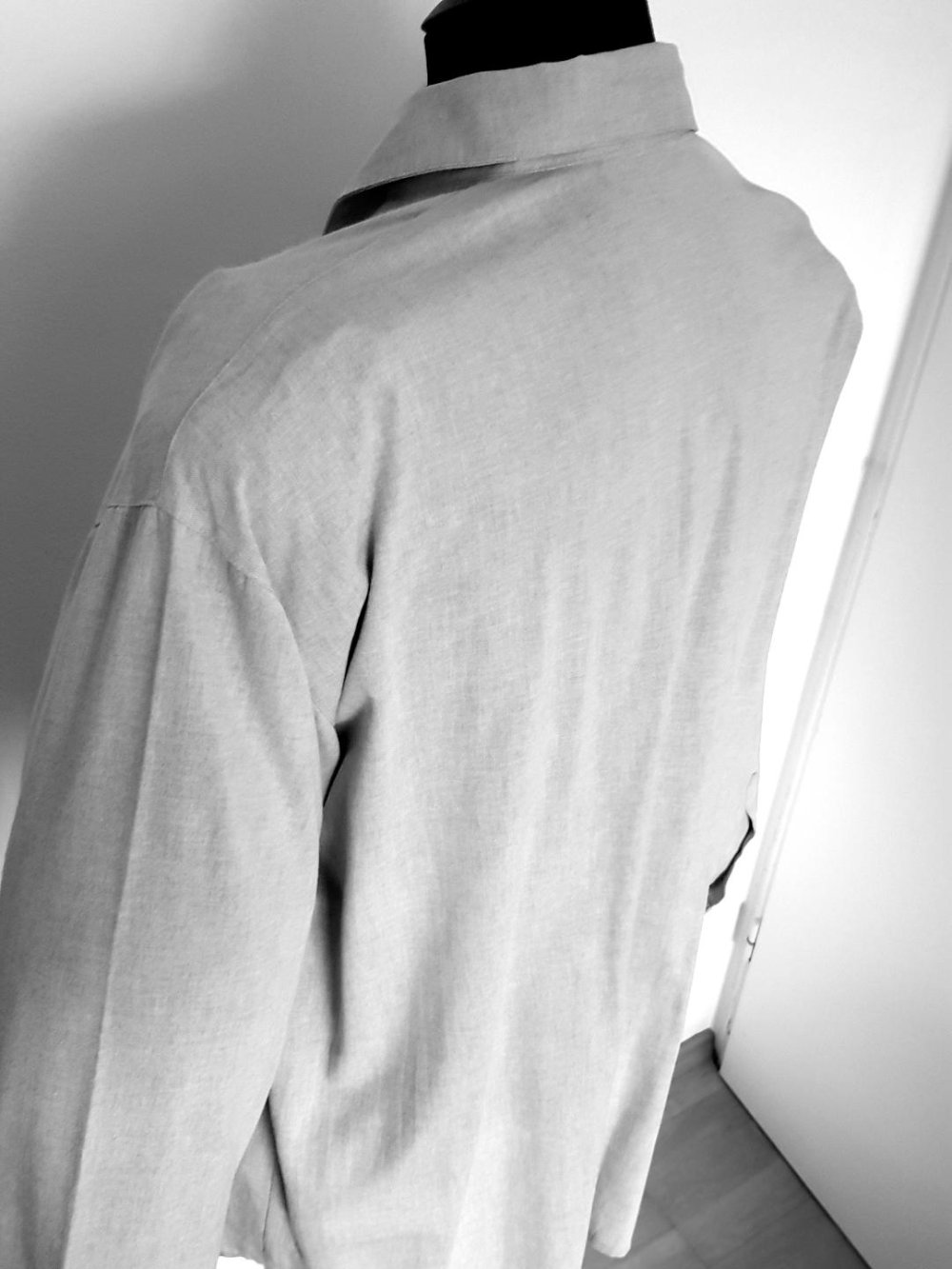 Trachtenhemd Landhaus C & A grau Baumwolle Gr. XL