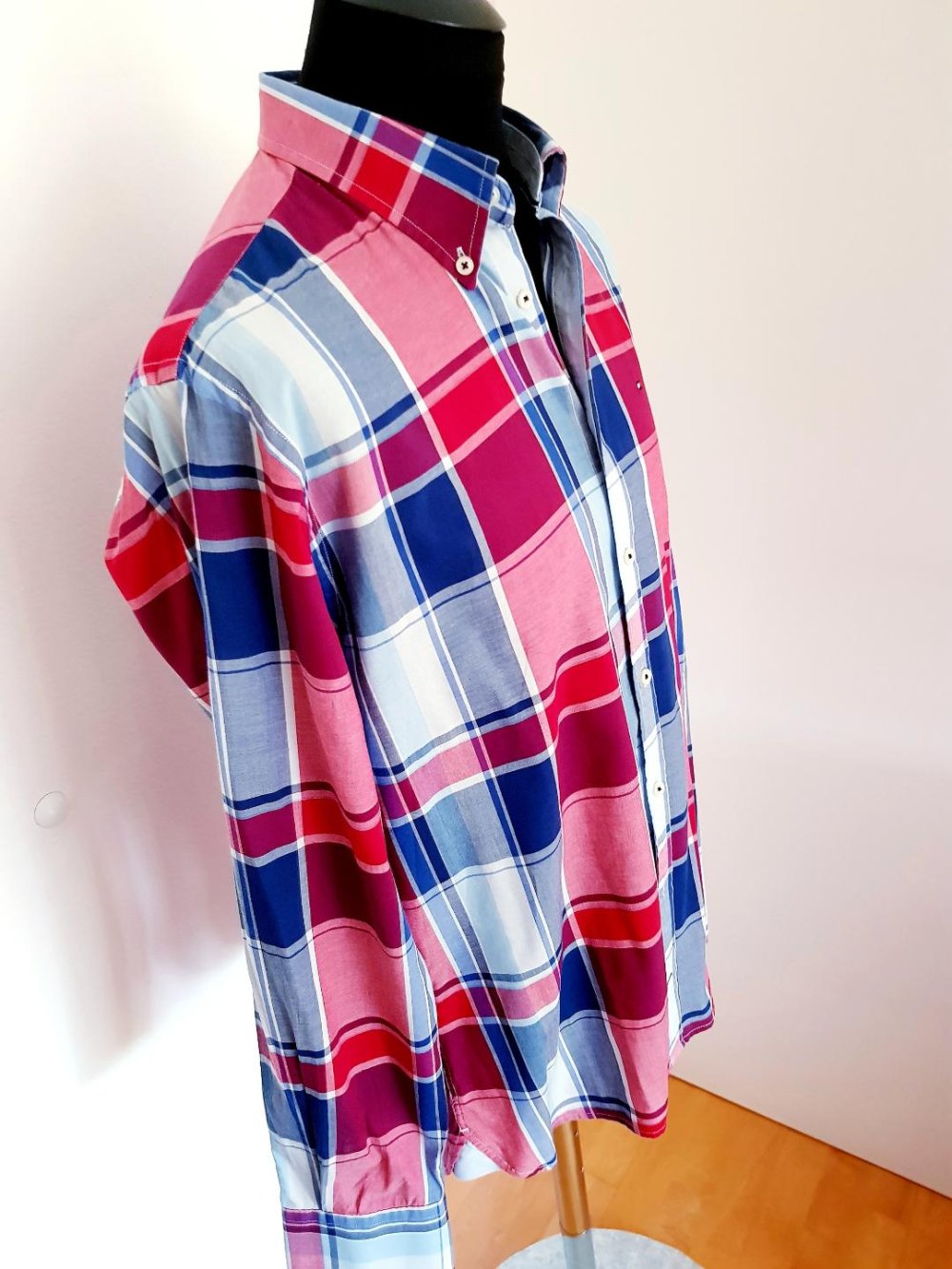 Langarmhemd Tommy Hilfiger -Modisches Karomuster Gr. -L- TOP