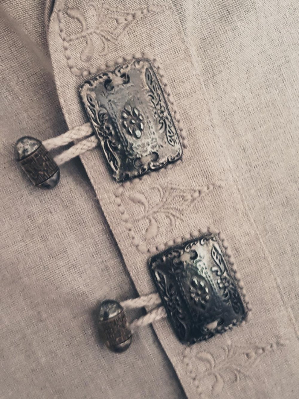 Trachtenhemd Landhaus C & A grau Baumwolle Gr. XL