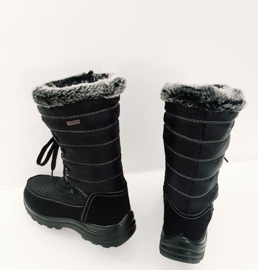 Winterstiefel Mädchen gesteppt- schwarz Gr. 40 Top-Zust.
