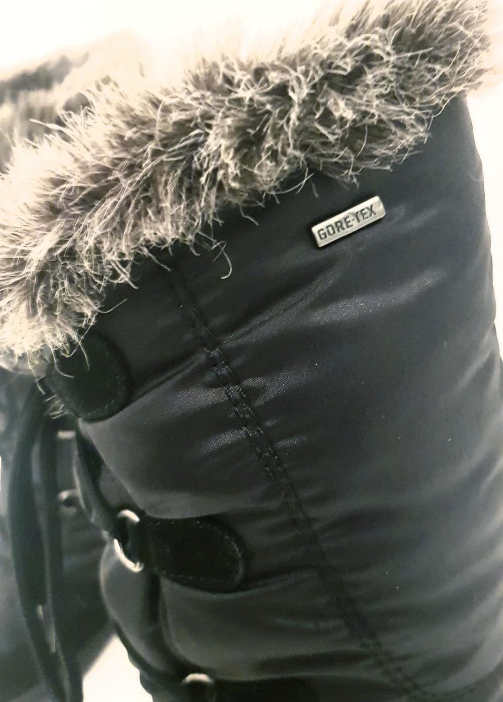 Damen Winterstiefel Snowboots gefüttert Gore-Tex Kunstfell schwarz Gr. 37