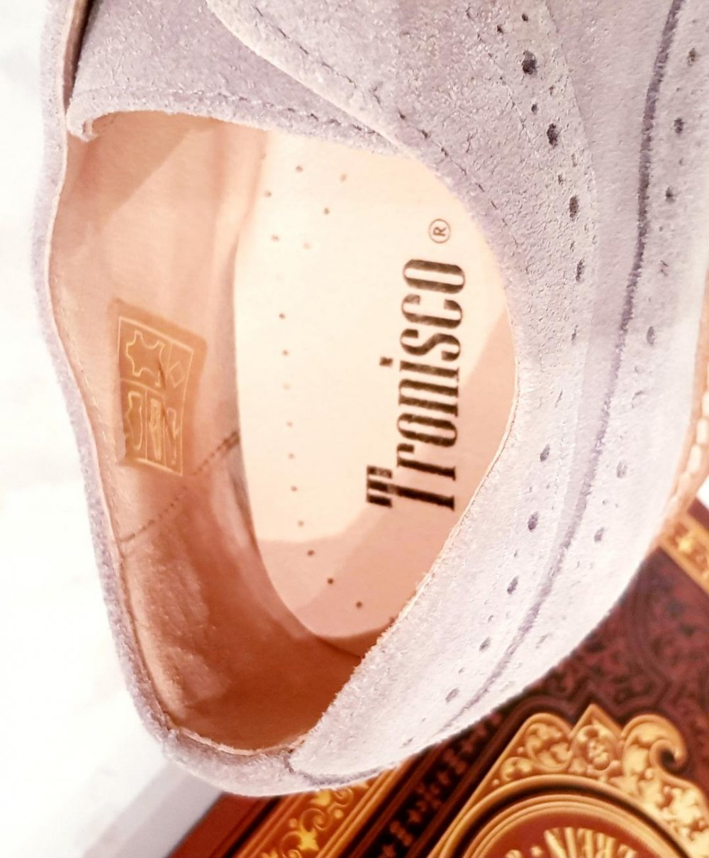 Schuhe Herren echt Leder -Wildleder grau Gr. 42 Neu