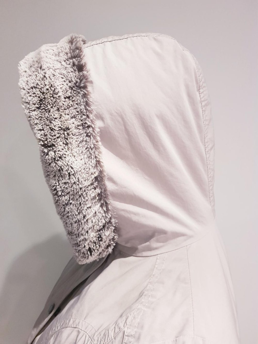 Steppjacke Jacke m. Kapuze-Fell, v. Fuchs & Schmitt beige hell ~ Winter ~