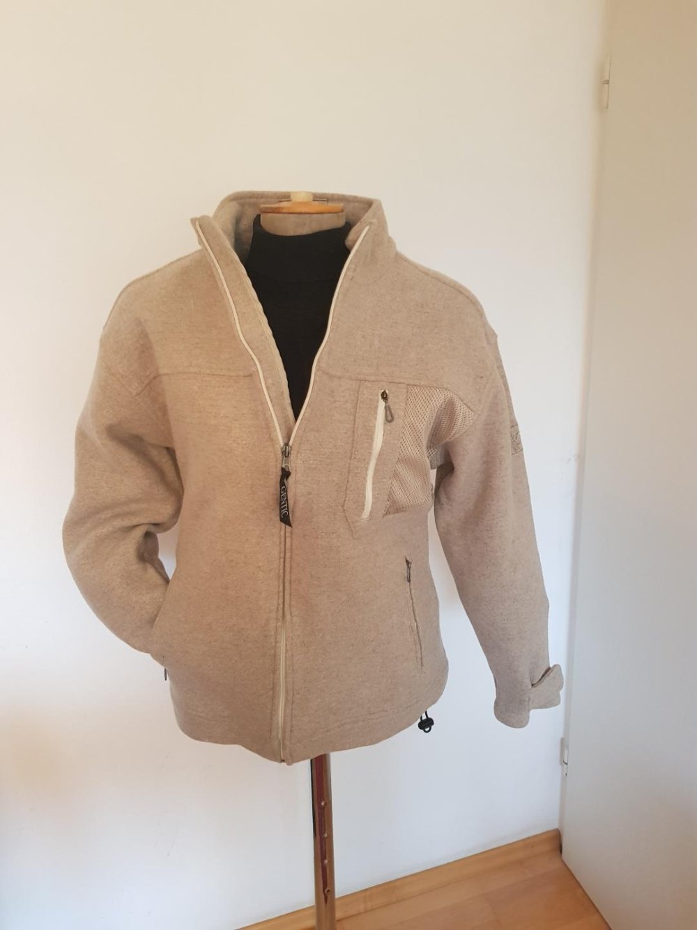 Jacke für kühle Tage Gr. -L- beige Baumwollmischung TOP