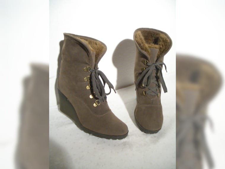 Stiefelette Buffalo Girl Wildleder schnurrer innen Fell braun Gr.39 NEU