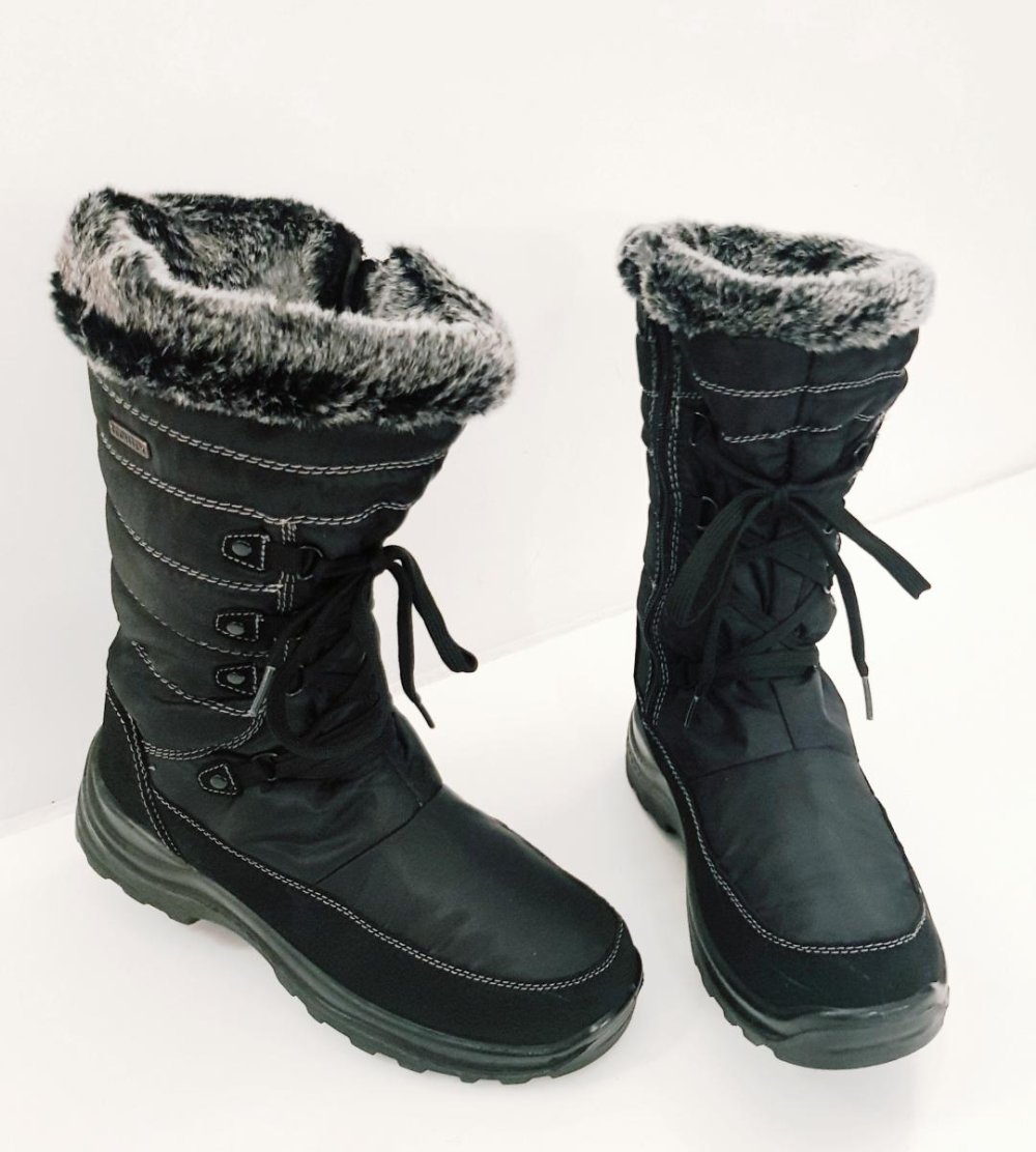 Winterstiefel Mädchen gesteppt- schwarz Gr. 40 Top-Zust.