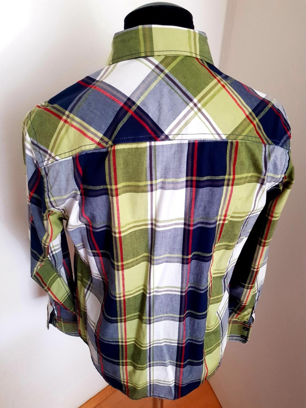 Langarmhemd Tom Tailor -Modisches Karomuster Gr. -M- TOP