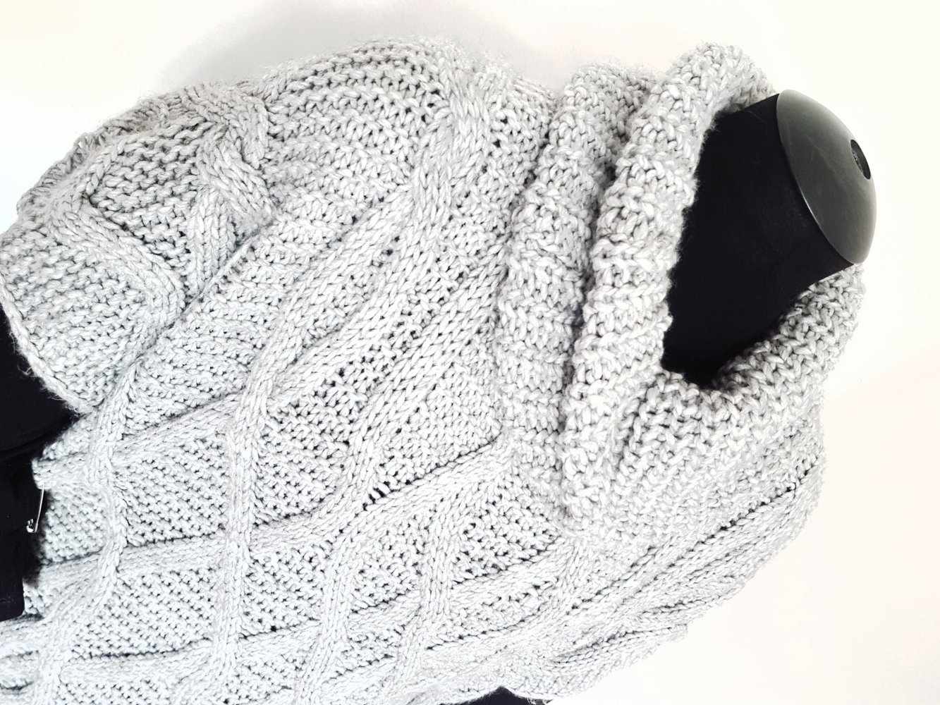 PONCHO CAPE hell-grau MADE IN ITALY One Size NEUwertig