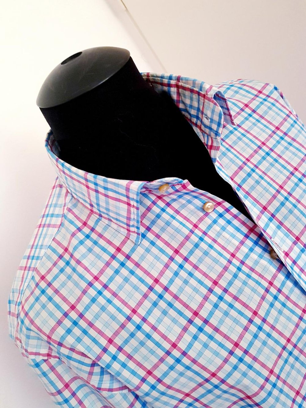 Langarmhemd -00-ITALY -Modisches Karomuster Gr. -XL- TOP