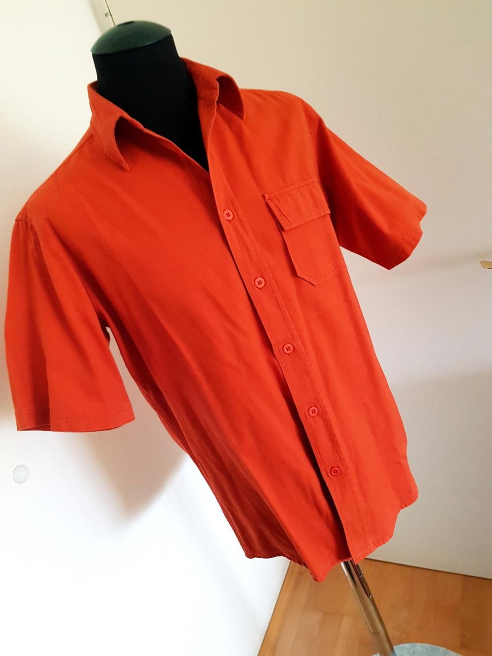 Kurzarmhemd  Angelo Litrico-Modisch Farbe Orange Gr. -M- TOP