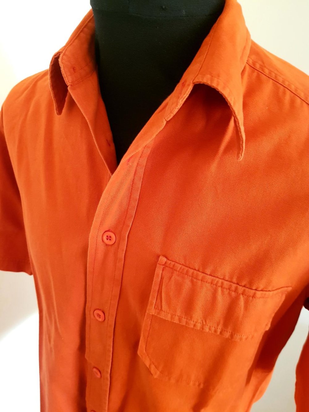 Kurzarmhemd  Angelo Litrico-Modisch Farbe Orange Gr. -M- TOP