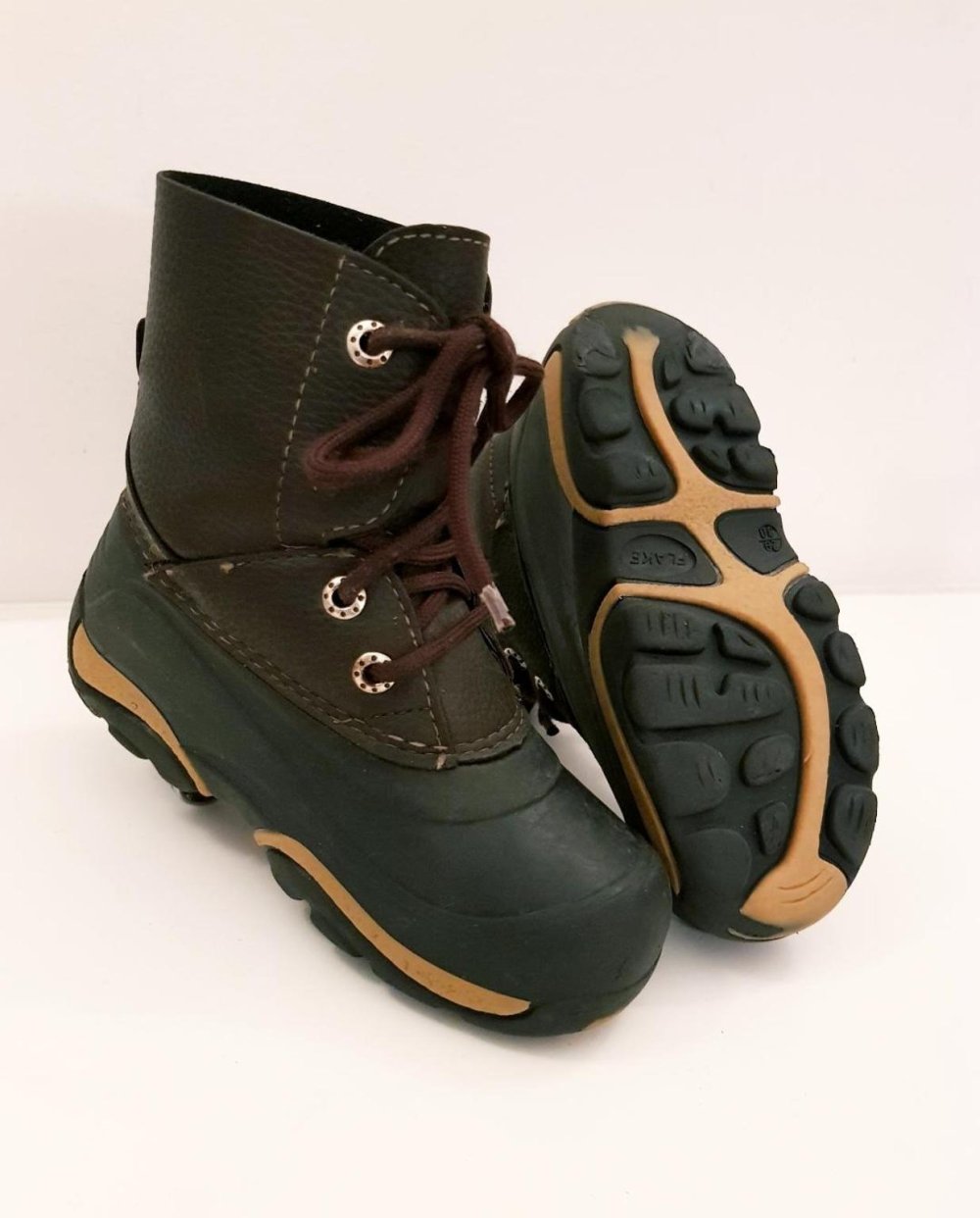 Kinderstiefel, Winterstiefel  i. Leder braun Gr. 29-30 guter Zustand
