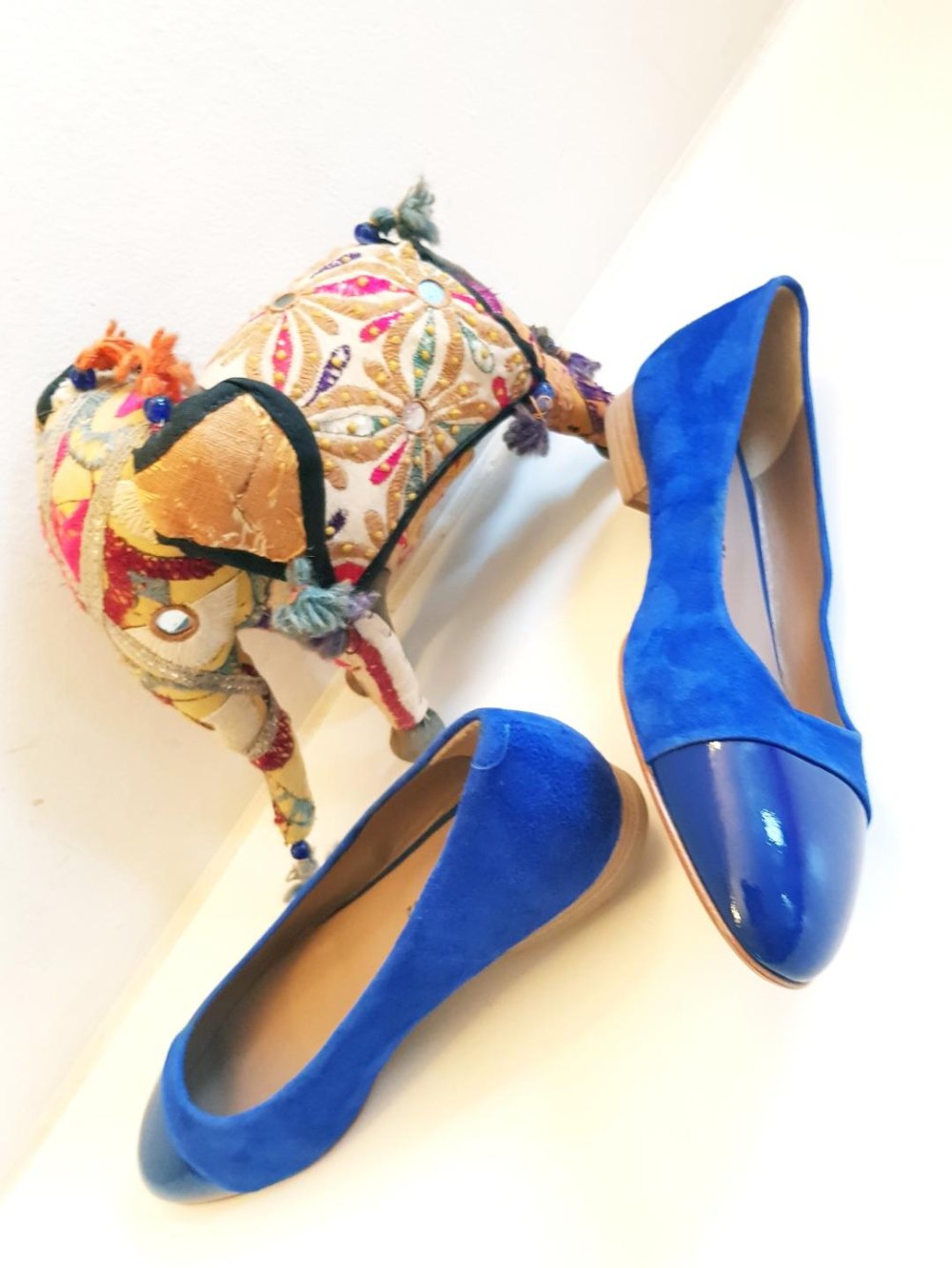 Damenschuhe Fa. Jil. Rocco / ital. / Pumps in blau Gr.38 NEU