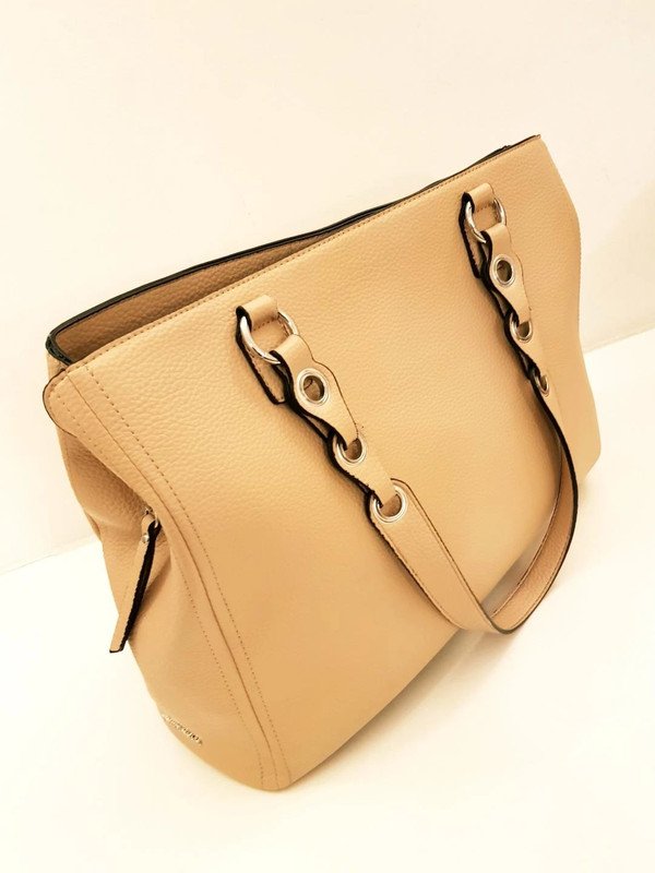 Damentasche Emily & Noah handliche- Handtasche Leder beige von 2022