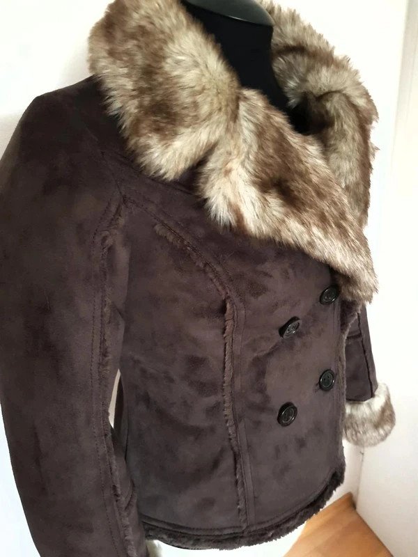 Damen Jacke Wildleder innen Teddy gefüttert Gr. L