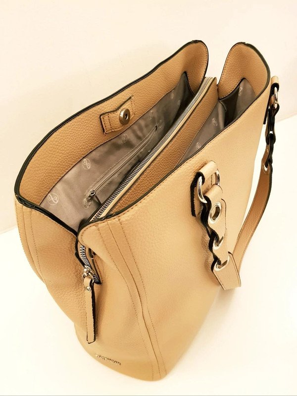 Damentasche Emily & Noah handliche- Handtasche Leder beige von 2022