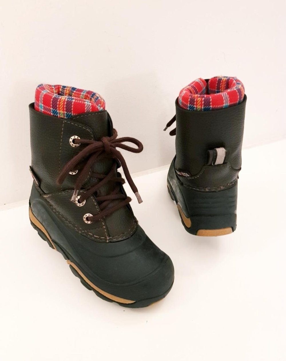 Kinderstiefel, Winterstiefel  i. Leder braun Gr. 29-30 guter Zustand